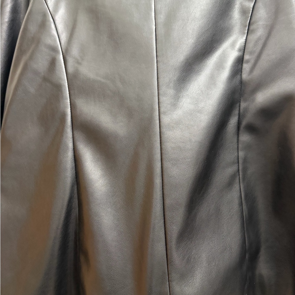 Bagatelle Black Leather Blazer - Picture 8 of 9